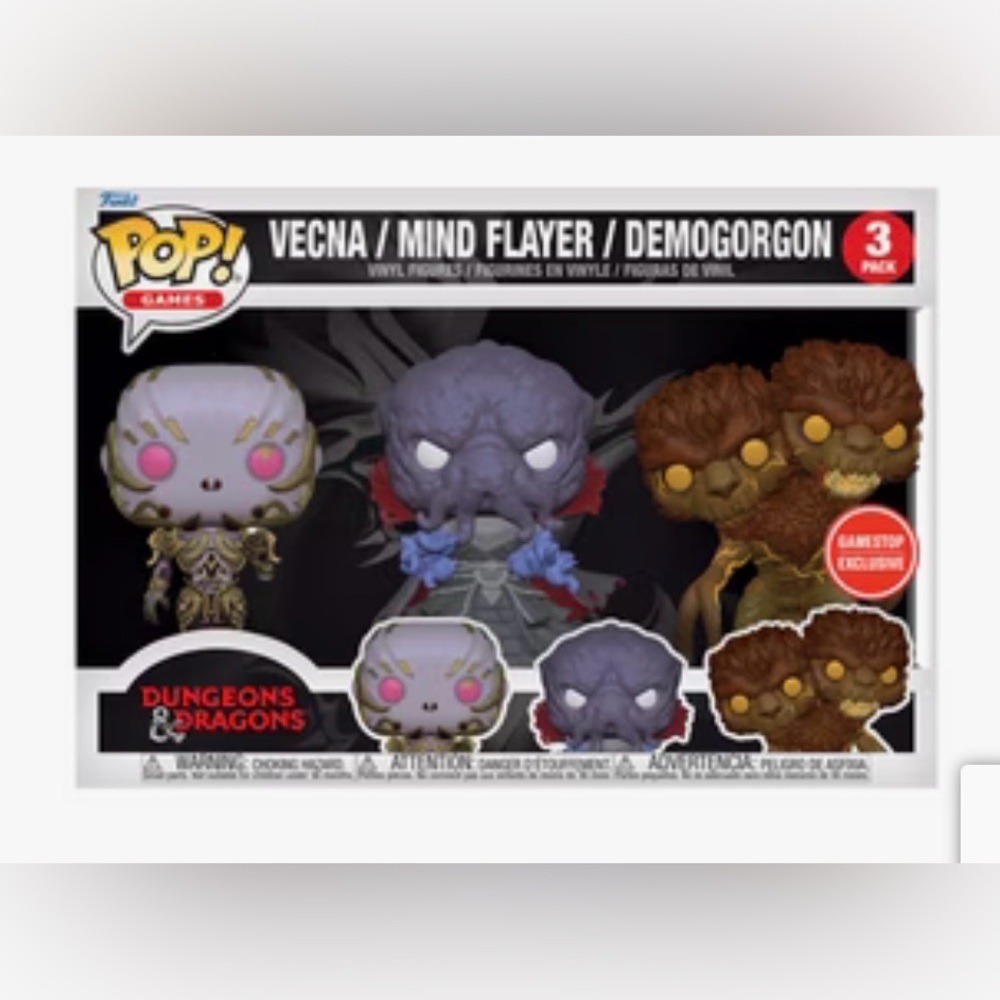Funko Pop Games Dungeons & Dragons Funko Set 3pc